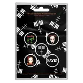 Badges Marilyn Manson - Cross Logo - RAZAMATAZ