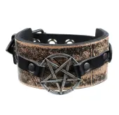 Bracelet Pentagram - brown