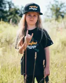 t-shirt metal children's - Black - METALSHOP 3-4