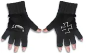 Fingerless Gloves Motörhead - LEMMY - LOGO & IRON CROSS - RAZAMATAZ