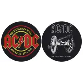 Turntable Slipmat (Set of 2) AC/DC - FOR THOSE ABOUT TO ROCK - HIGH VOLTAGE - RAZAMATAZ