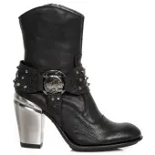 Women's boots NEW ROCK - BUFALO WILD NEGRO - PITONE NEGRO 40