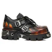 Shoes NEW ROCK - ITALIAN BLACK, PULIK FUEGO 45