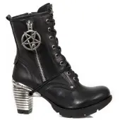Women's high boots NEW ROCK - ITALI NEGRO, TRAIL NEGRO TACON ACERO-2 36