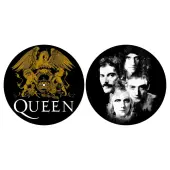 Turntable Slipmat (Set of 2) Queen - Crest & Faces - RAZAMATAZ