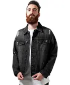 men´s jacket URBAN CLASSICS - Ripped Denim S