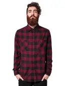 men´s shirt URBAN CLASSICS - Checked Flanell 5XL