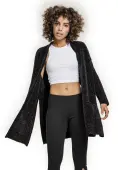 Women's cardigan URBAN CLASSICS - Chenille - black XL