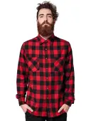 men´s shirt URBAN CLASSICS - Checked Flanell XXL