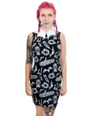 women's dress TOO FAST - WEDNESDAY ADDAMS - HALLOWEEN XL
