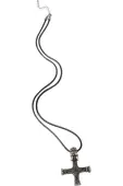 Necklace KILLSTAR - Wolfcross - SILVER