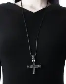 collar KILLSTAR - Wolfcross - SILVER