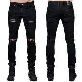 Men's trousers (jeans) WORNSTAR - Rampager Shredded - Black 30