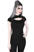 t-shirt women's - Xara Keyhole - KILLSTAR XXL