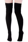 Over-the-knee socks KILLSTAR - Zoey - BLACK