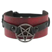 Bracelet Pentagram - red