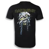 t-shirt metal men's Iron Maiden - Powerslave Head & Logo - ROCK OFF L
