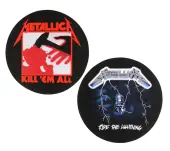 Gramophone Pad (set of 2pcs) METALLICA - KILL EM ALL - RIDE THE LIGHTENING - RAZAMATAZ