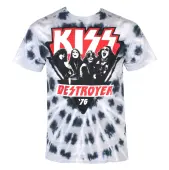 t-shirt metal men's Kiss - DESTROYER '76 - LIQUID BLUE L