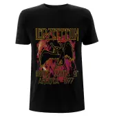 t-shirt metal men's Led Zeppelin - Black Flames - NNM L