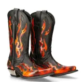 leather boots women's - NEW ROCK 46