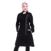 Women's Coat POIZEN INDUSTRIES - DARK ROMANCE - BLACK XL