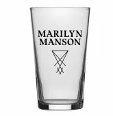 Marilyn Manson Glass - Logo - RAZAMATAZ