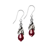 ALCHEMY GOTHIC Earrings - Empyrean Tear - Red
