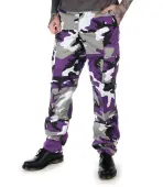 Men's Trousers US BDU - ARMY - LILA CAMO XL