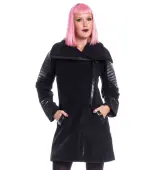 Coat Women's Chemical Black - GALINA - BLACK XL