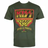 t-shirt metal men's Kiss - ARMY Distressed Logo - HYBRIS XXL