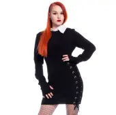 women's dress Poizen Industries - LATE WEDNESDAY - BLACK L