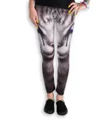 pants women (leggings) SPIRAL - CAT'S TEARS - Black M
