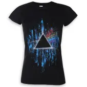 Women's t-shirt Pink Floyd - The Dark Side of the Moon - Blue Splatter - ROCK OFF M