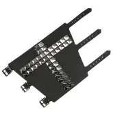 Bracelet 11 ROW WITH BLACK PYRAMID