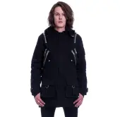 winter men´s jacket POIZEN INDUSTRIES - NASH PARKA - BLACK XXL