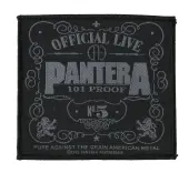 patch PANTERA - OFFICIAL LIVE 101% PROOF - RAZAMATAZ