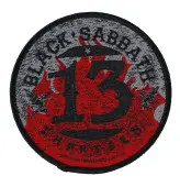 patch BLACK SABBATH - 13 FLAMES CIRCULAR - RAZAMATAZ