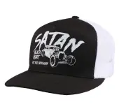 cap BLACK HEART - SATAN - WHITE