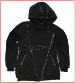 Women's Jacket POIZEN INDUSTRIES - REAVER - BLACK - DAMAGED 4XL