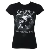 T-Shirt Women's Slayer - Dagger Skull - Black - ROCK OFF L
