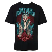 Men's T-shirt Five Finger Death Punch - Lady Muerta - Black - ROCK OFF M