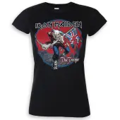 t-shirt metal women's Iron Maiden - Trooper Red Sky - ROCK OFF L