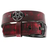 Belt Pentragram - red 100