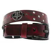 Belt Pentagram Cross - red 120