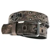 Belt Pentagram Cross - brown 120