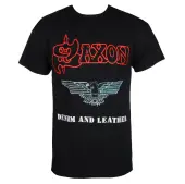 t-shirt metal men's Saxon - DENIM & LEATHER - RAZAMATAZ L
