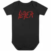 Slayer Baby Bodysuit - Red Logo - Black - Metal-Kids 68/74