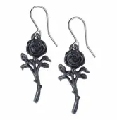 Earrings ALCHEMY GOTHIC - Romance Of The Black Rose