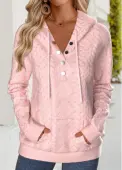 Modlily Pink Tummy Coverage Long Sleeve Hoodie - XXL
